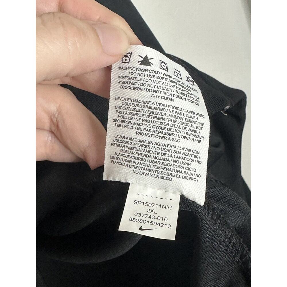 Nike Windrunner Men's Lightweight Black Logo Pockets Zip Jacket - Size XXL - Picture 5 of 6